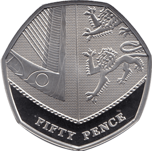 2022 FIFTY PENCE PROOF 50P SHIELD - 50p Proof - Cambridgeshire Coins