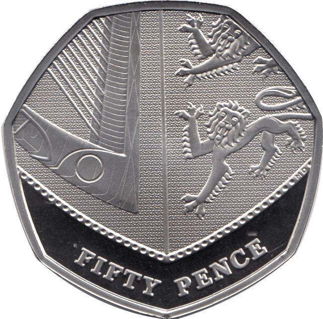 2022 FIFTY PENCE PROOF 50P SHIELD - 50p Proof - Cambridgeshire Coins