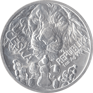 2022 FINE SILVER BU CZECH LION 2 DOLLARS NIUE ISLANDS - SILVER WORLD COINS - Cambridgeshire Coins