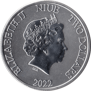 2022 FINE SILVER BU DARTH VADER 2 DOLLARS NIUE ISLANDS - SILVER WORLD COINS - Cambridgeshire Coins