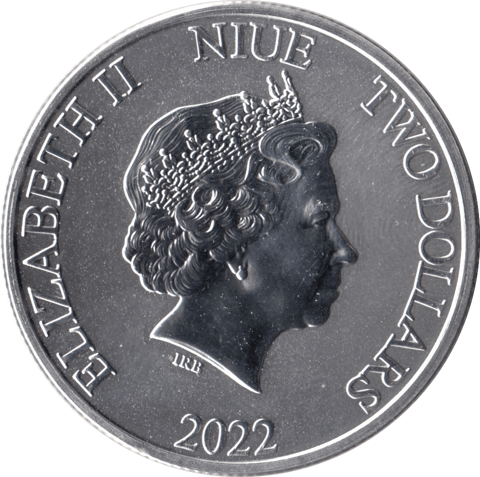 2022 FINE SILVER BU DARTH VADER 2 DOLLARS NIUE ISLANDS - SILVER WORLD COINS - Cambridgeshire Coins