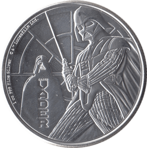 2022 FINE SILVER BU DARTH VADER 2 DOLLARS NIUE ISLANDS - SILVER WORLD COINS - Cambridgeshire Coins