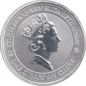 2022 FINE SILVER PROOF PEGASUS 1 OZ ST HELENA £1 COMMEMORATIVE - SILVER PROOF COMMEMORATIVE - Cambridgeshire Coins