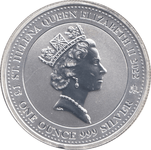2022 FINE SILVER PROOF PEGASUS 1 OZ ST HELENA £1 COMMEMORATIVE - SILVER PROOF COMMEMORATIVE - Cambridgeshire Coins