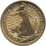 2022 GOLD PROOF £100 POUNDS ONE OUNCE PROOF BRITANNIA - GOLD BRITANNIAS - Cambridgeshire Coins