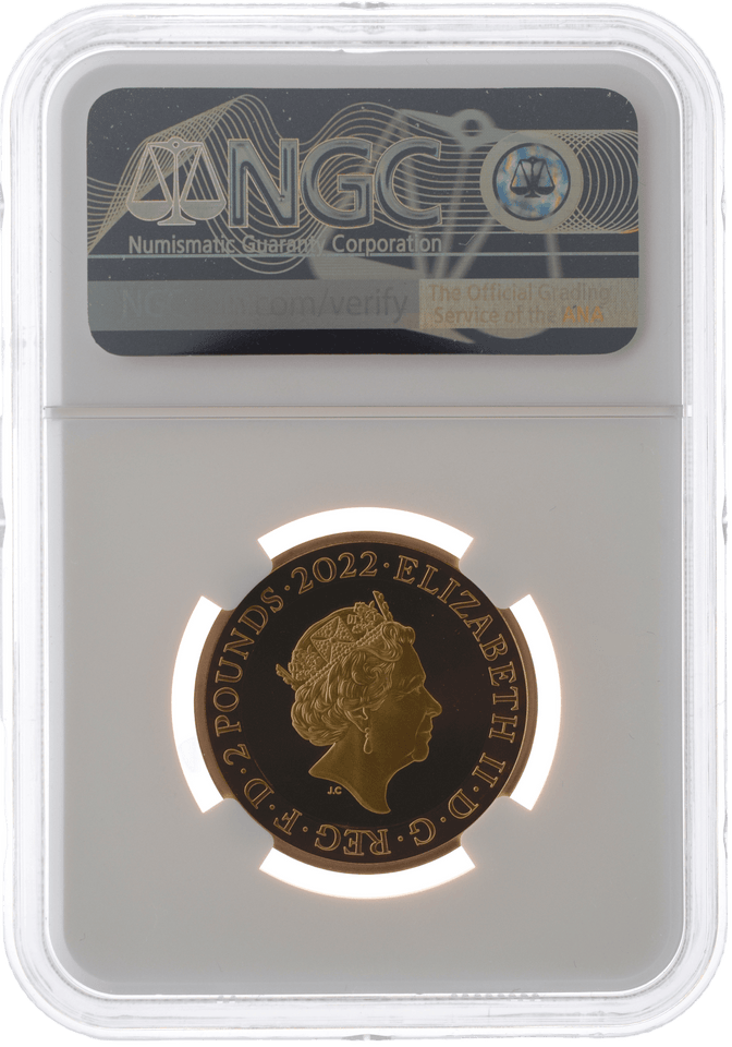 2022 Gold Proof £2 Queen Elizabeth II ALEXANDER GRAHAM BELL (NGC) PF69 ULTRA CAMEO - NGC CERTIFIED COINS - Cambridgeshire Coins