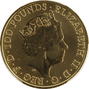 2022 GOLD PROOF LION OF ENGLAND AU ROYAL TUDOR BEASTS PCGS MS64 - NGC CERTIFIED COINS - Cambridgeshire Coins