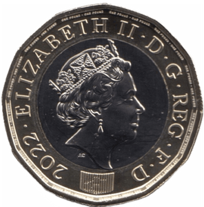 2022 ONE POUND £1 BRILLIANT UNCIRCULATED BU - £1 BU - Cambridgeshire Coins