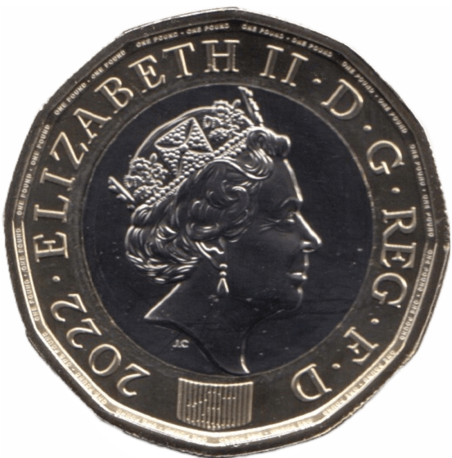 2022 ONE POUND £1 BRILLIANT UNCIRCULATED BU - £1 BU - Cambridgeshire Coins