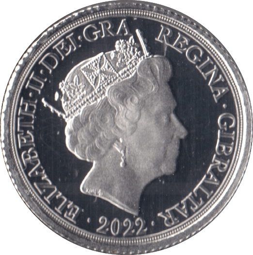 2022 PLATINUM PROOF MEMORIAL SOVEREIGN GIBRALTAR - Platinum Coins - Cambridgeshire Coins