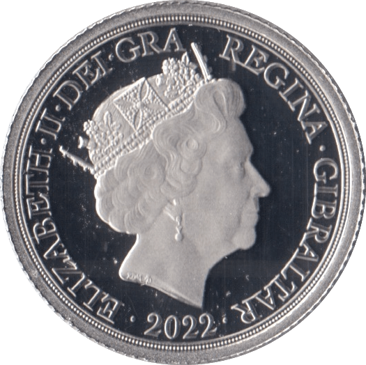 2022 PLATINUM PROOF MEMORIAL SOVEREIGN GIBRALTAR - Platinum Coins - Cambridgeshire Coins