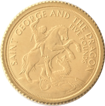 2022 SAINT GEORGE AND DRAGON GOLD MATTE PROOF - GOLD COMMEMORATIVE - Cambridgeshire Coins