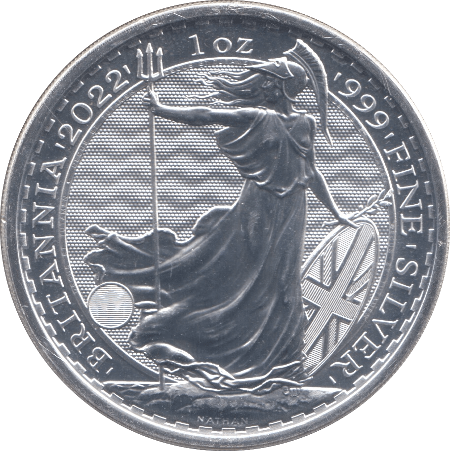 2022 SILVER BRITANNIA ONE OUNCE TWO POUNDS - Cambridgeshire Coins