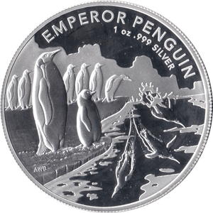 2022 SILVER PROOF EMPEROR PENGUIN ONE DOLLAR AUSTRALIA - SILVER WORLD COINS - Cambridgeshire Coins