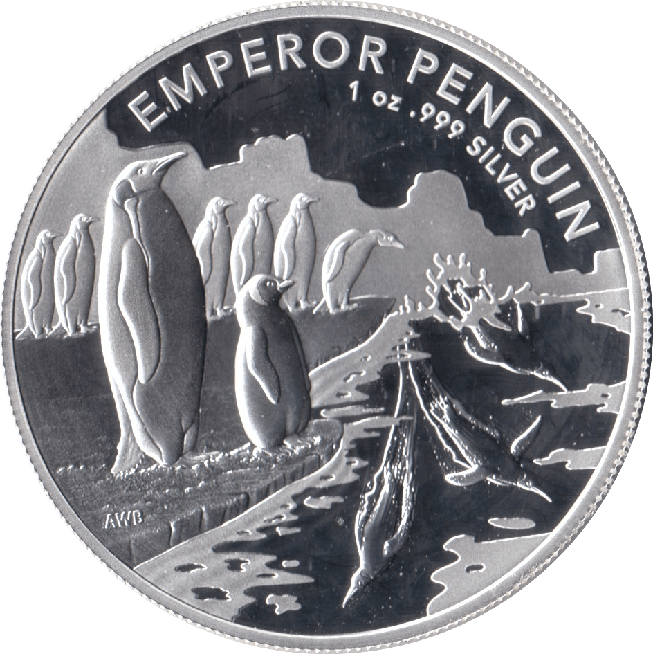 2022 SILVER PROOF EMPEROR PENGUIN ONE DOLLAR AUSTRALIA - SILVER WORLD COINS - Cambridgeshire Coins