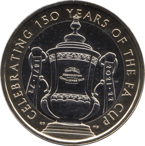 2022 TWO POUND £2 150 YEARS FA CUP BRILLIANT UNCIRCULATED BU - £2 BU - Cambridgeshire Coins
