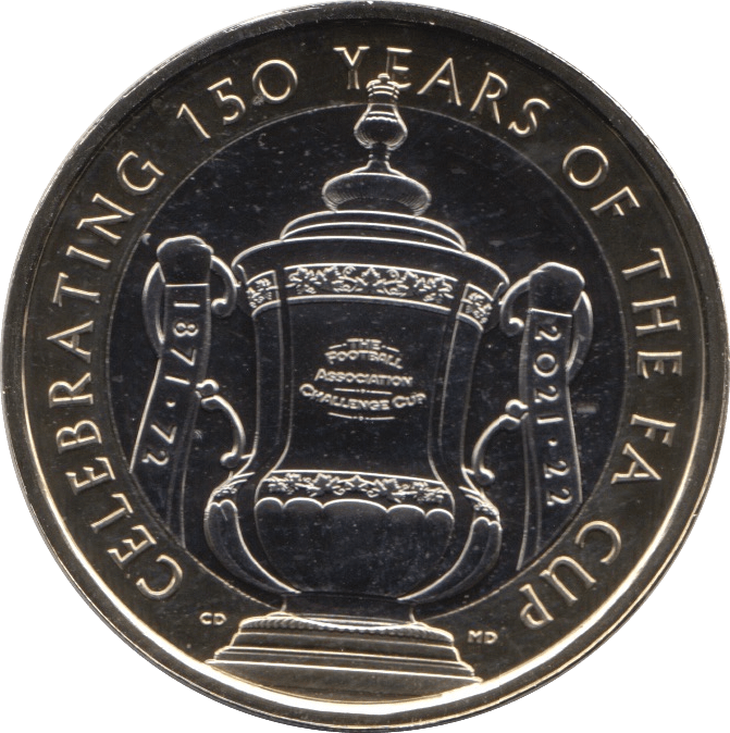 2022 TWO POUND £2 150 YEARS FA CUP BRILLIANT UNCIRCULATED BU - £2 BU - Cambridgeshire Coins