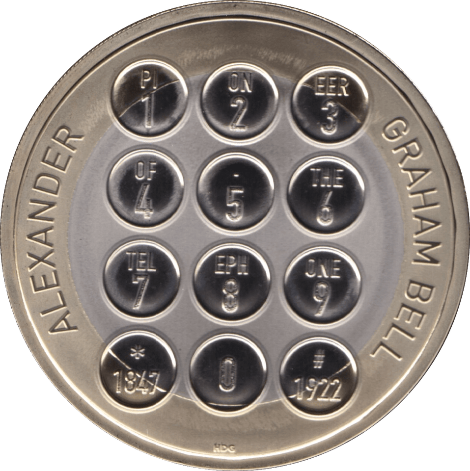 2022 TWO POUND £2 PROOF COIN GRAHAM BELL - £2 Proof - Cambridgeshire Coins