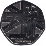 2023 FIFTY PENCE BRILLIANT UNCIRCULATED 50P WINDRUSH GENERATION - 50p BU - Cambridgeshire Coins