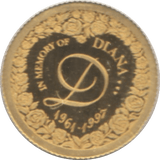 2023 GOLD PROOF DIANA PRINCESS OF WALES 25TH ANNIVERSARY - GOLD COMMEMORATIVE - Cambridgeshire Coins