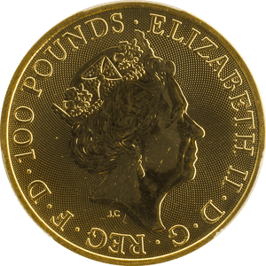 2023 GOLD PROOF YALE OF BEAUFORT AU ROYAL TUDOR BEASTS PCGS MS65 - NGC CERTIFIED COINS - Cambridgeshire Coins