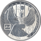2023 SILVER BU EGYPTIAN GODDESS COMMEMORATIVE ONE DOLLAR COIN SIERRA LEONE - SILVER WORLD COINS - Cambridgeshire Coins