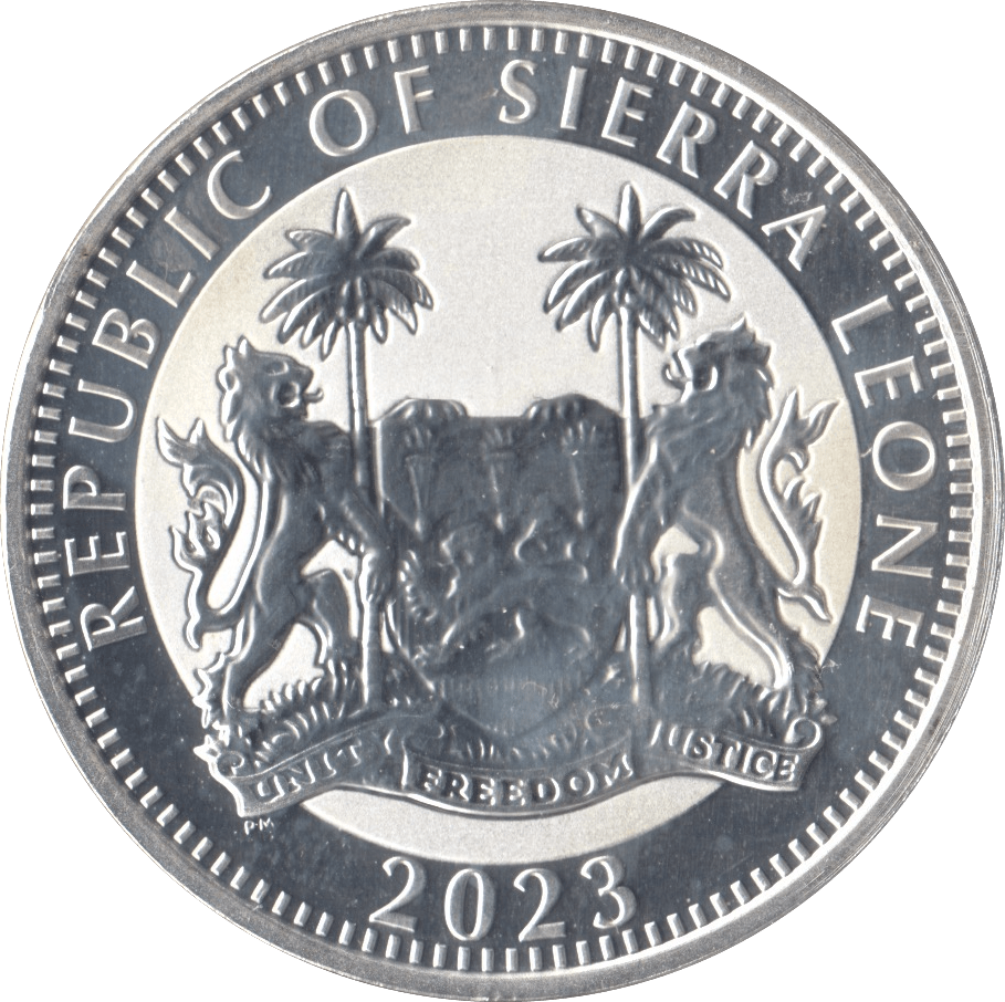2023 SILVER BU EGYPTIAN GODDESS COMMEMORATIVE ONE DOLLAR COIN SIERRA LEONE - SILVER WORLD COINS - Cambridgeshire Coins
