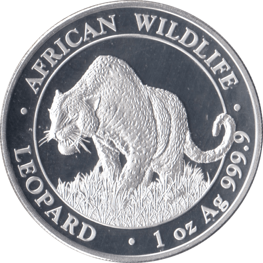 2023 SILVER PROOF 100 SHILLINGS AFRICA WILDLIFE LEOPARD SOMALIA - SILVER WORLD COINS - Cambridgeshire Coins