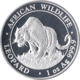 2023 SILVER PROOF 100 SHILLINGS AFRICA WILDLIFE LEOPARD SOMALIA - SILVER WORLD COINS - Cambridgeshire Coins