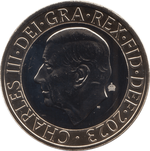 2023 TWO POUNDS KING CHARLES BRILLIANT UNCIRCULATED - £2 BU - Cambridgeshire Coins