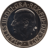2023 TWO POUNDS KING CHARLES BRILLIANT UNCIRCULATED - £2 BU - Cambridgeshire Coins