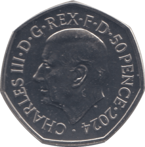 2024 FIFTY PENCE BRILLIANT UNCIRCULATED RNLI KING CHARLES III - 50p BU - Cambridgeshire Coins