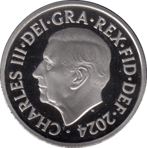 2024 FIVE PENCE PROOF OAK TREE LEAF KING CHARLES III - 5p PROOF - Cambridgeshire Coins