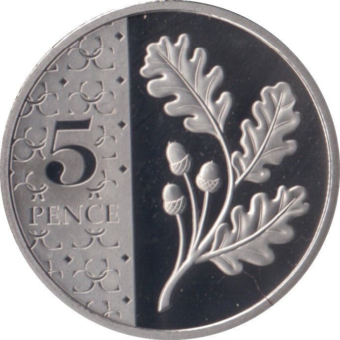 2024 FIVE PENCE PROOF OAK TREE LEAF KING CHARLES III - 5p PROOF - Cambridgeshire Coins