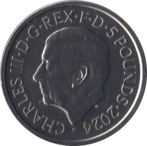 2024 FIVE POUNDS BUCKINGHAM PALACE BRILLIANT UNCIRCULATED KING CHARLES III - £5 BU - Cambridgeshire Coins