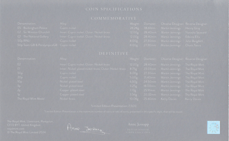 2024 ROYAL MINT PROOF COIN YEAR SET KING CHARLES III - Proof Set Black - Cambridgeshire Coins