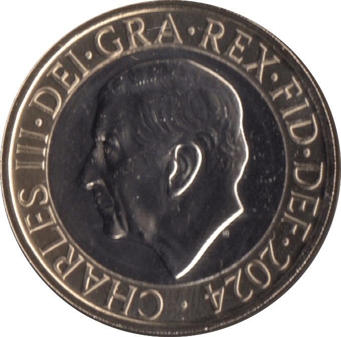 2024 TWO POUNDS BRILLIANT UNCIRCULATED KING CHARLES III - £2 BU - Cambridgeshire Coins