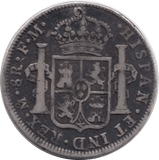 1796 SILVER 8 REALES FM CARLOS IV MEXICO SPANISH COLONY