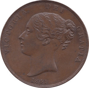 1841 PENNY ( AUNC ) - Penny - Cambridgeshire Coins