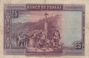 25 PESATAS BANKNOTE SPAIN ( REF 331 ) - World Banknotes - Cambridgeshire Coins