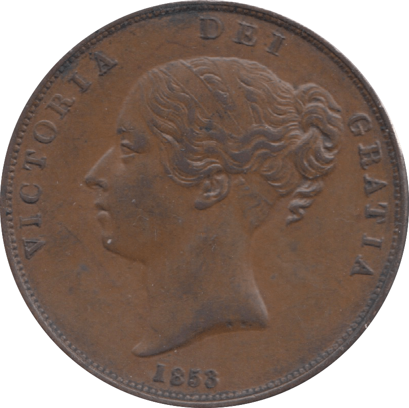 1853 PENNY ( EF ) 8 - Penny - Cambridgeshire Coins