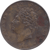 1826 HALFPENNY ( EF ) 8 - HALFPENNY - Cambridgeshire Coins