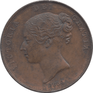 1854 PENNY ( AUNC ) 8 - Penny - Cambridgeshire Coins