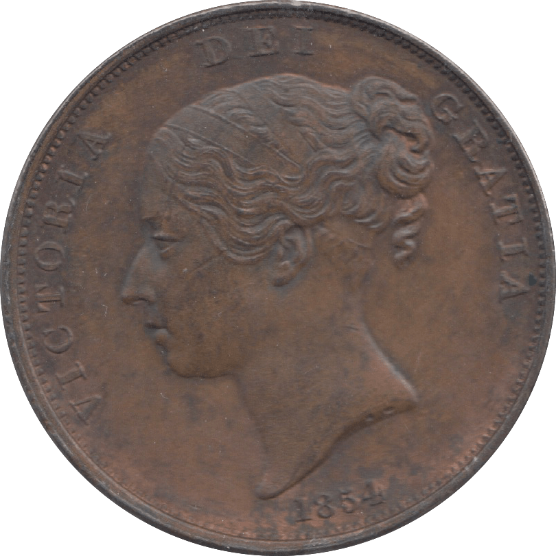 1854 PENNY ( AUNC ) 8 - Penny - Cambridgeshire Coins