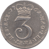 1762 MAUNDY THREEPENCE ( EF ) 7