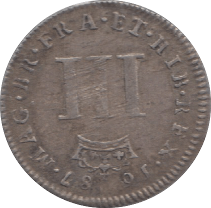 1687 MAUNDY THREEPENCE ( GF ) 8