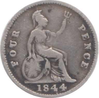 1844 FOURPENCE ( FAIR ) 23 - Fourpence - Cambridgeshire Coins