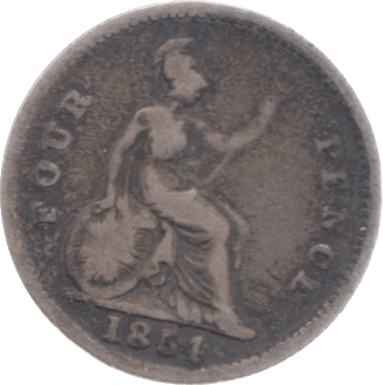 1854 FOURPENCE ( FAIR ) 23 - Fourpence - Cambridgeshire Coins