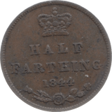 1844 HALF FARTHING ( VF ) 4 REF 34 - Half Farthing - Cambridgeshire Coins