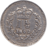 1842 THREE HALF PENCE ( GVF ) 23 - Three Half Pence - Cambridgeshire Coins